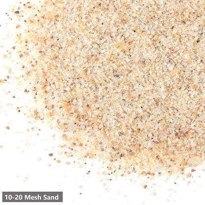 10-20 Mesh Beige Aquarium Sand, Boniosz 2.4lb Fish Tank Sand Potting Sand Soil for Plants, Aquariums, Terrariums, Bonsai Succulent Cactus, Gardening Landscape