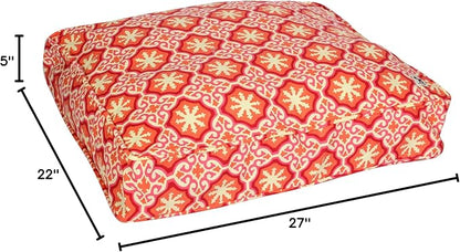 Molly Mutt Small Dog Bed Cover - Papillon Print - Measures 22”x27”x5’’ - 100% Cotton - Durable - Breathable - Sustainable - Machine Washable Dog Bed Cover