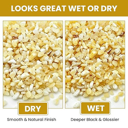1/8 Inch Aquarium Gravel, Small Pebbles for Fish Tank, Indoor Plants & Succulents, Natural Mini River Rocks for Dressing & Vase Filler, Cream Beige, 12LB