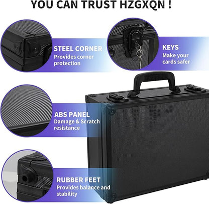 HZGXQN Toploader Storage Box for 3" x 4" 35pt Rigid Card, Top Loader Card Storage Hard Case, Sports Card Storage Boxes for Trading Cards, Top Loaders Holder (Holds 600+ Toploaders)