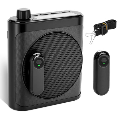 Sunnymark Wireless Voice Amplifier with 2 Wireless Microphones (Magnetic Lavalier), Portable Voice Amplifier for Teachers, Fitness, Classroom, Bluetooth Speaker Include Dual Microphone for Yoga