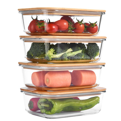 Vdomus Collapsible Food Storage Containers - Leak Proof, Microwave Safe - 40.5oz/1.2L Airtight Silicone Food Containers - Meal Prep Collapsible Bowls with Lids - Set of 3 - Green
