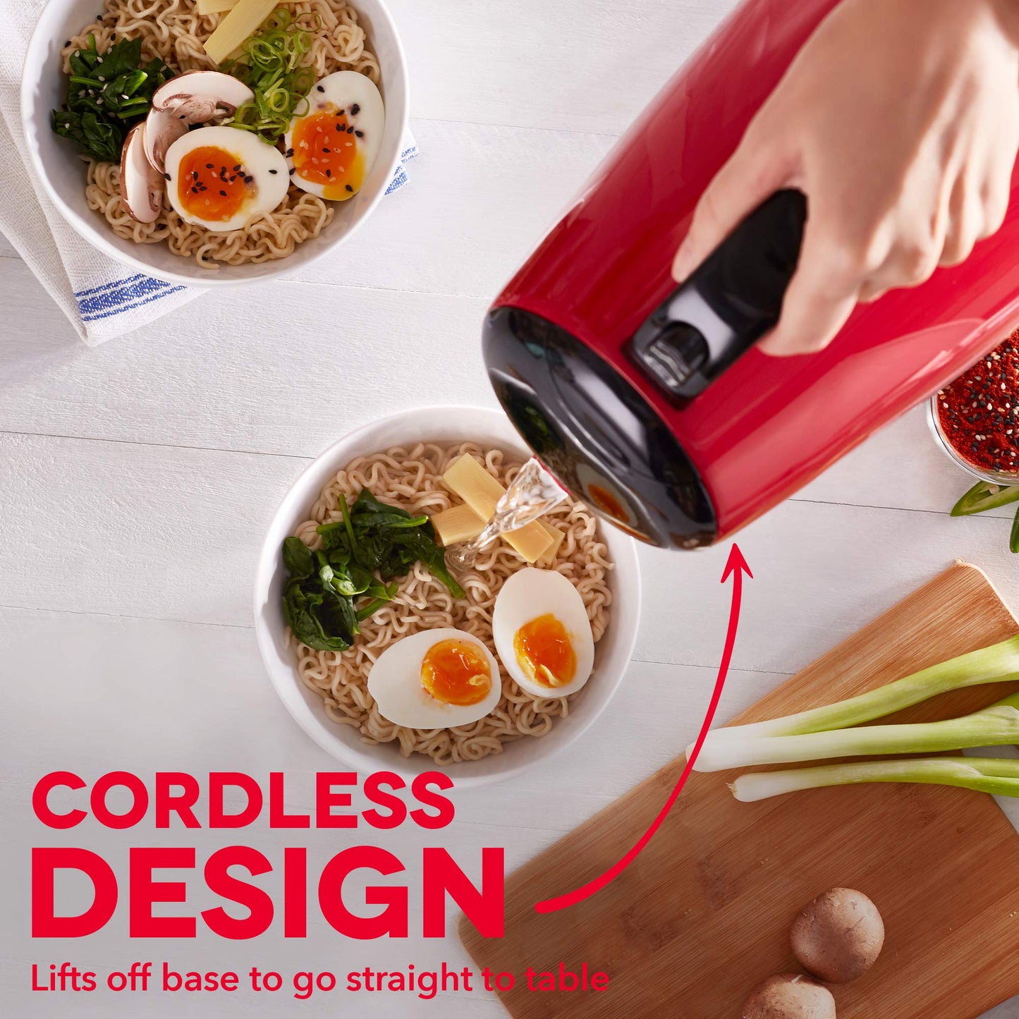 Dash Easy Electric Kettle + Water Heater with with Rapid Boil, Cool Touch Handle, Cordless Carafe + Auto Shut off for Coffee, Tea, Espresso & More, 57 oz. / 1.7L - Aqua