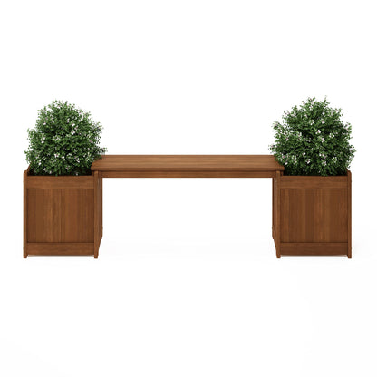 Furinno FG16011 Tioman Hardwood Flower Box, Brown