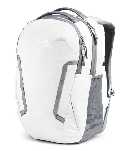The North Face Women's Vault Everyday Laptop Backpack - Commuter Travel Bag, Water-Repellent, Spacious Main Compartment, TNF White Metallic Mélange/Mid Grey-NPF, One Size