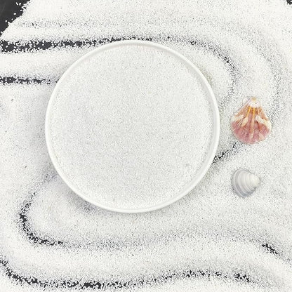 FANTIAN 10 lbs Aquarium Sand, 0.4-0.8 mm Aquarium Gravel for Fish Tank. Decorative White Sand for Fish Tank, Paintings, Plants Potted, Candle, Vase and Crafts