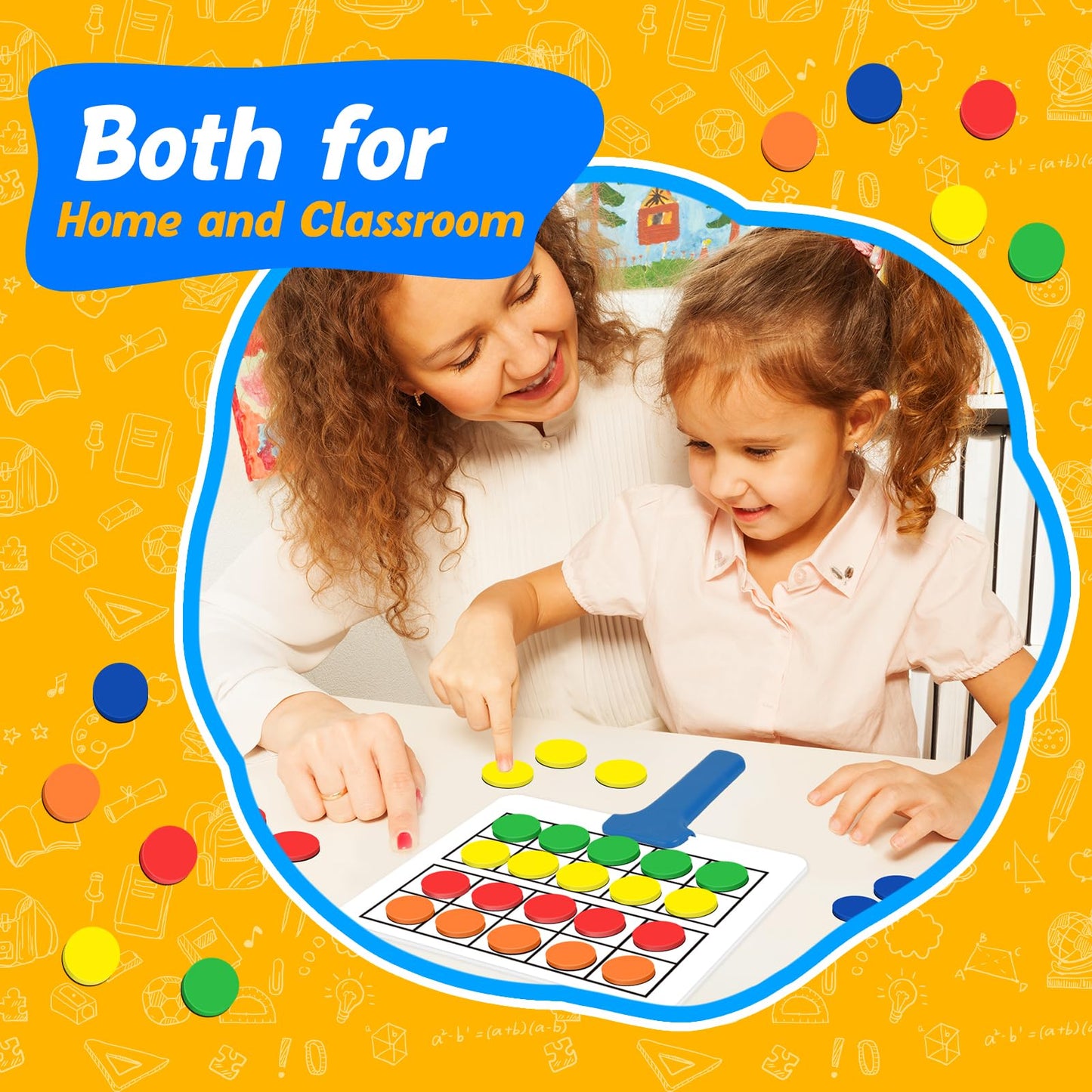 Quilinz Magnetic Ten Frame Set,5 Dry Erase Paddles & 150 Math Counters,Counting Toys for Kids,Addition and Subtraction Games,Math Manipulatives 1st Grade,Kindergarten Preschool Classroom Must Haves