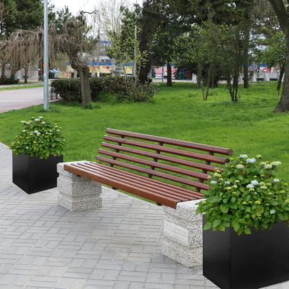 GZGNEEVL Galvanized Steel Planter Box Black Metal Planter 16Inch Square Indoor Outdoor Planters Cube Steel Heavy Duty Powder Coating Modern Commercial Residential for Patio, Yard, Garden