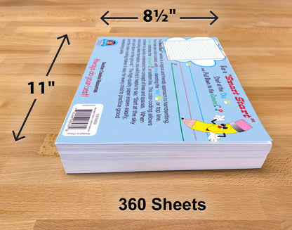 Teacher Created Resources Smart Start 1-2 Writing Paper: 360 Sheets (TCR76533)