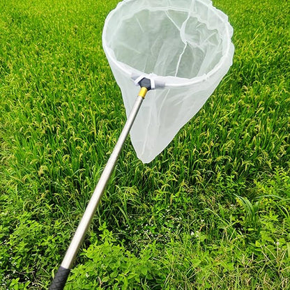 Telescopic Insect and Butterfly Net Catching Insects Bugs Fishing Nets, Stainless Steel Handle Extends from 15 Inches to 59 Inches