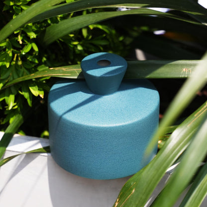 Manykettle Ceramic Watering Bell, Decorative Watering Can for Plants, Stylish Indoor and Outdoor Watering Pot, Perfect for Home Garden and Office Décor (Green 19 fl oz)