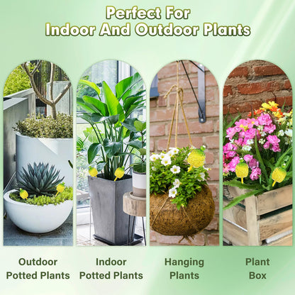 Plant Watering Globes,Self Watering Pots for Indoor Plants,Self Watering Planter Insert,Glass Plant Watering Devices,10 oz Slow Release Automatic Watering Spikes,Bonus Garden Shears