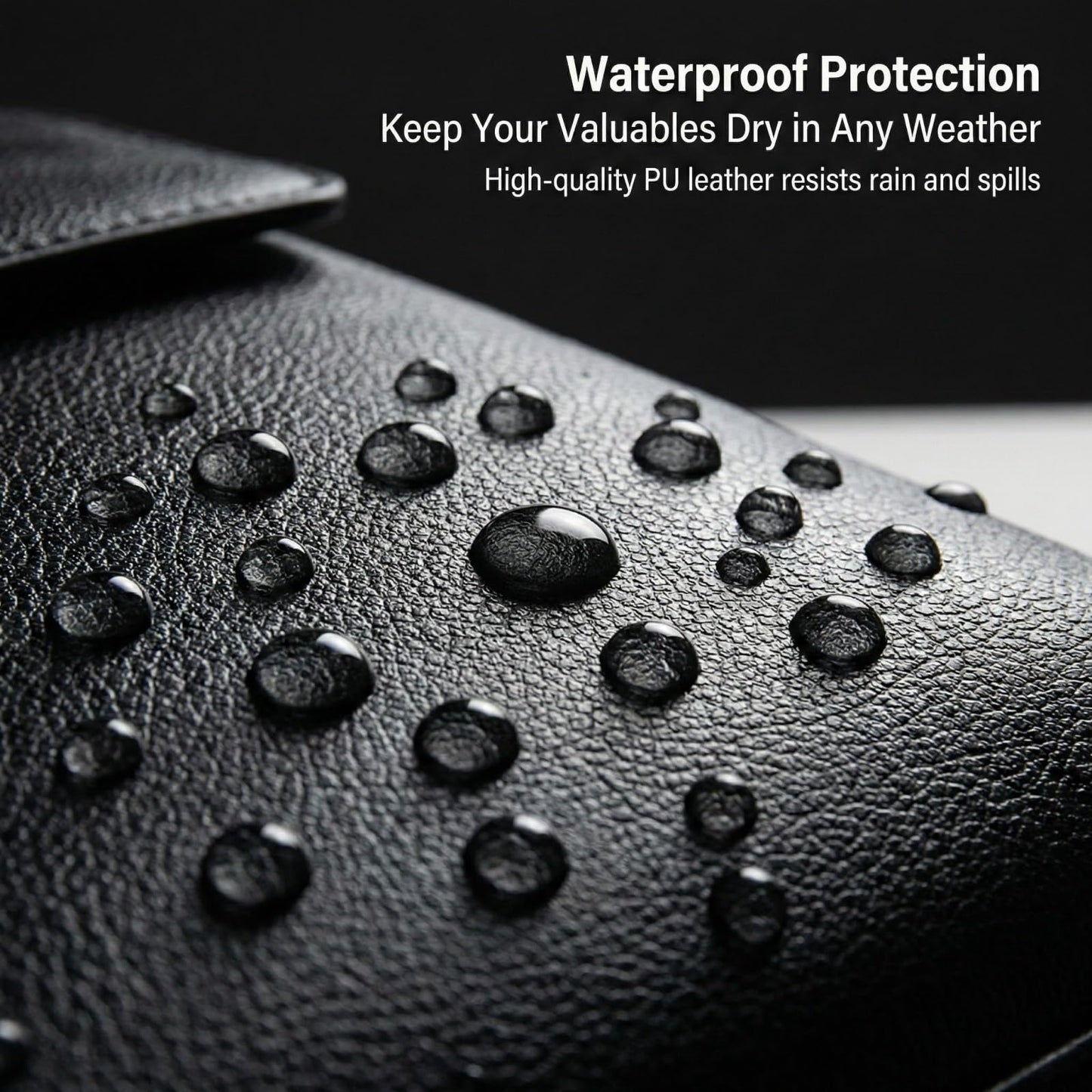 Messenger Bag for Men, 13 inch Purse Crossbody Bag, Waterproof Shoulder Bag for Office Business (Black)