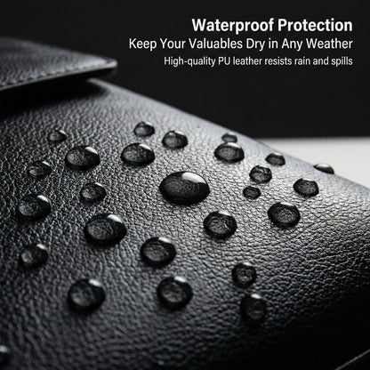 Messenger Bag for Men, 13 inch Purse Crossbody Bag, Waterproof Shoulder Bag for Office Business (Black)