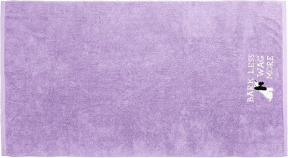 DAN RIVER Dog Towel - Pack of 1, 100% Cotton, 20x40, Ultra Soft 450 GSM, Super Absorbent & Quick Drying Towel for Dogs, Cats, and Other Pets, Crocus Petal.