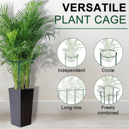 SYITCUN 6 Pack Peony Cages and Supports, 10" (W) x 24"(H) Plant Support, Rust-Proof Metal Plant Support Stakes for Outdoor&Indoor Plants