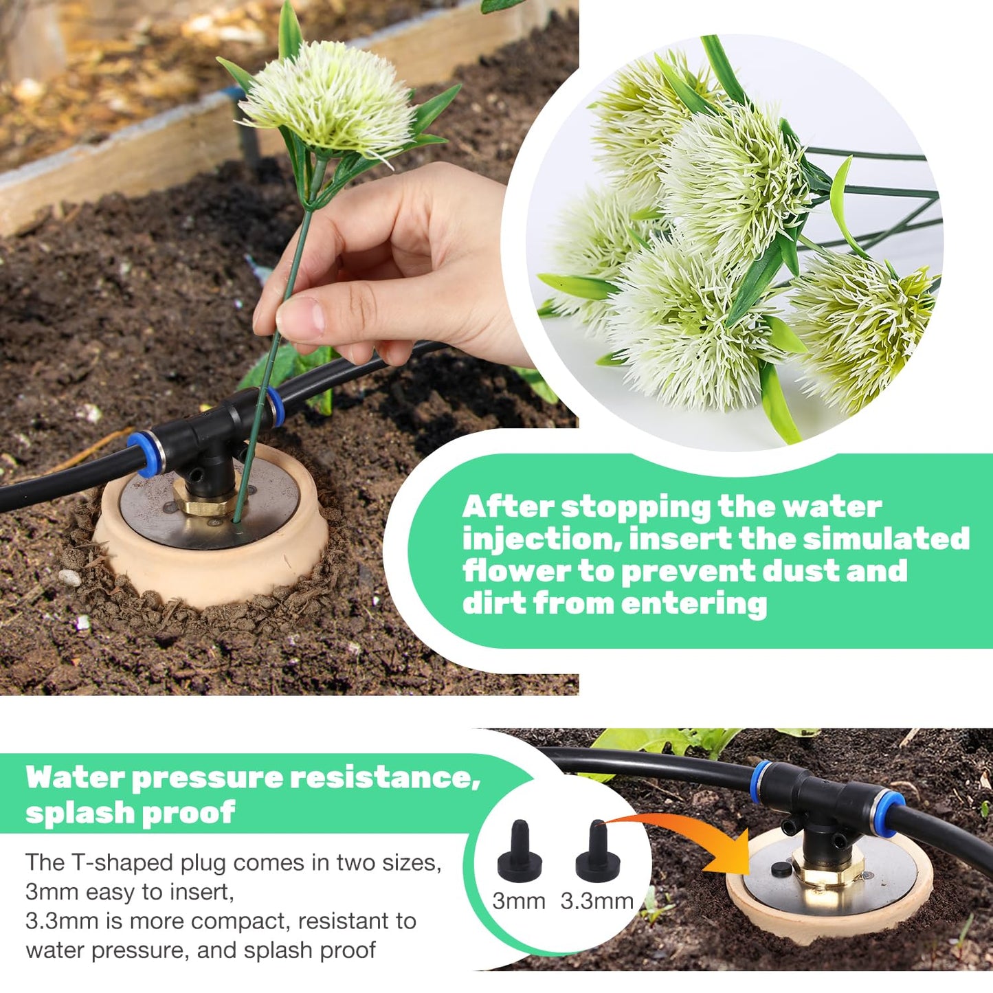 6pcs 3.1x3.1x6in Olla Pot 17oz Drip Irrigation System Olla Watering System Insert Devices for Vacation Garden Use Terracotta Olla Pots Automatic Tree Waterer Plant Watering Devices