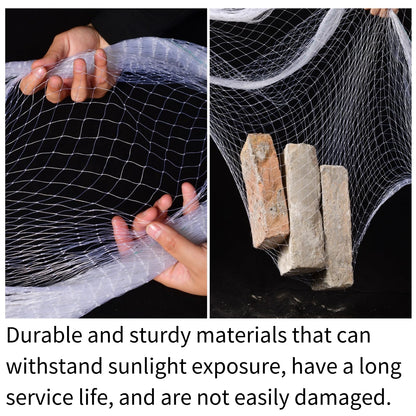 VBWSL Bird Netting, 9 x 50 Feet, 1-inch Square Mesh, Heavy Duty Nylon Garden Protection Against Birds (9X50FT-1'')