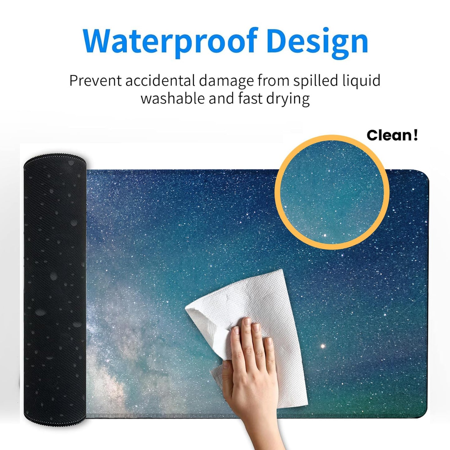 ainori Cute Ghost and Floral Mouse Pad – 12x31.5in Non-Slip Rubber Desk Mat with Halloween Design – Large Extended Mousepad for Office, Home, and Gaming – Deskmat Gifts for Halloween Lovers Decor