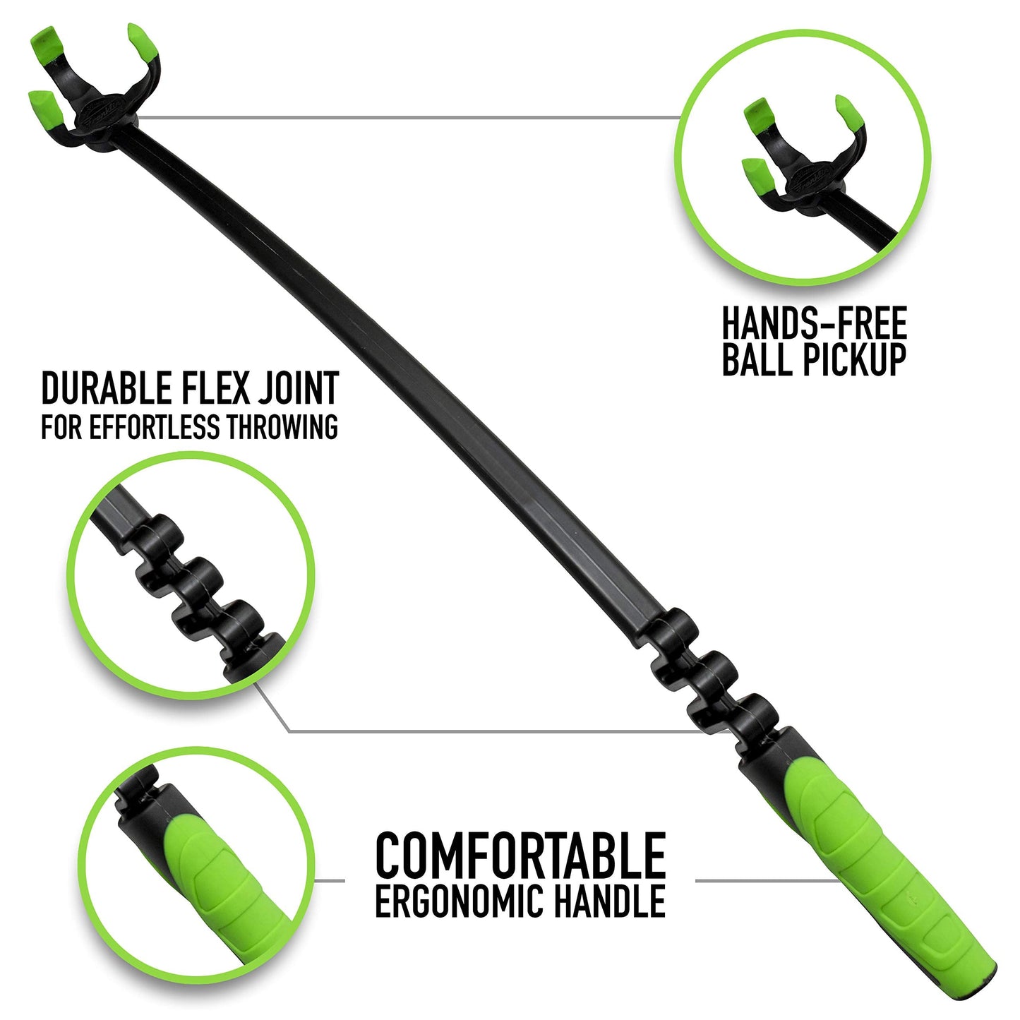 Franklin Pet Supply Co. Tennis Ball Launcher for Dogs - Dog Thrower Fetch - Perfect Toy for Large + Small Breeds