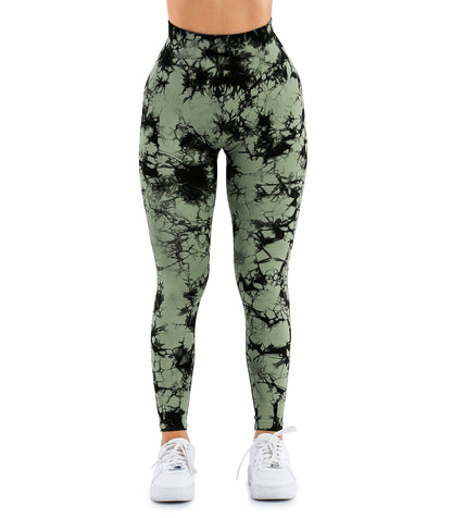 A AGROSTE Women Seamless Workout Leggings with Pockets Scrunch Butt Lifting Gym Leggings High Waisted Yoga Pants