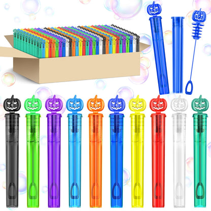 SpringFlower Halloween Party Favor for Kids, 400 Pcs Halloween-Themed Mini Bubble Wands for Halloween Party Favor Supply Goodie Bags Prefilled, Classroom Rewards, Halloween-Themed Toys Gifts for Kids