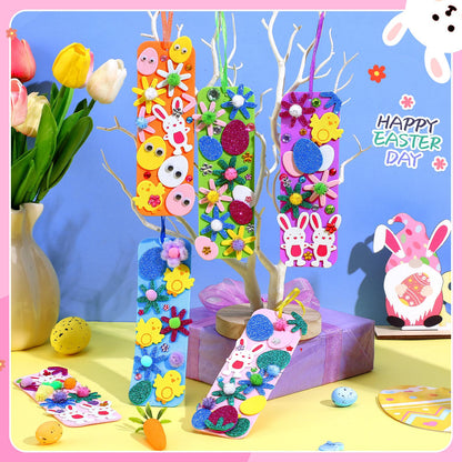 Easter Kids Craft Kit 36Sets Spring Foam Stickers Bookmark Ornament Decor