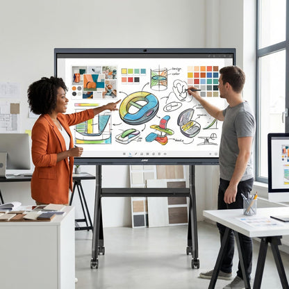 JAV Smart Board 4K UHD Interactive Whiteboard with EDLA Certification Built-in Android OS for Classroom Office Home Digital Display 8+128 GB for Hybrid Work (75 Inch)