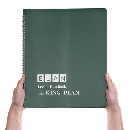 6 Period EXTRA Large Teacher Lesson Plan; Days Horizontally Across the Top (King Plan)