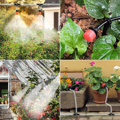 98.5FT Drip Irrigation System Kit, 149PCS Automatic Micro Drip Irrigation Kit for Garden Greenhouse, Adjustable Watering System for Flower Bed, Patio & Lawn, DIY Plant Self-Watering Garden Hose