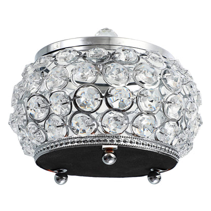 Hipiwe Crystal Jewelry Trinket Box with Glass Lid Silver Mirrored Treasure Box Decorative Jewelry Box Ring Earrings Necklace Storage Keepsake Box Gift for Women