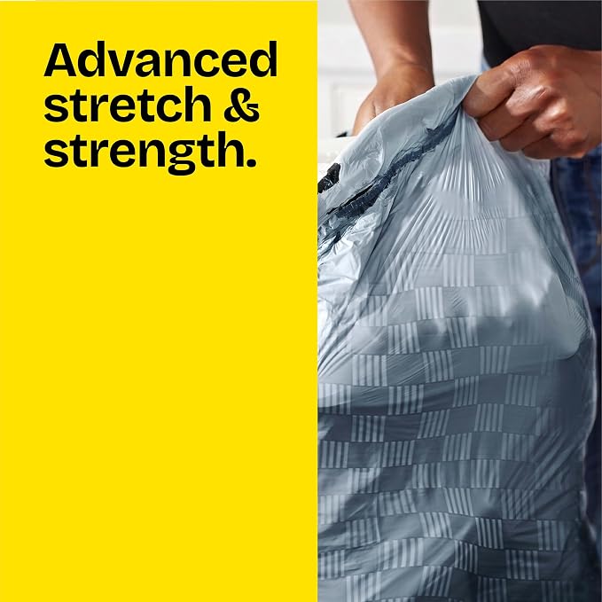 Glad ForceFlex Tall Kitchen Trash Bags, 13 Gallon, Fresh Clean, 140 Count (Package May Vary)