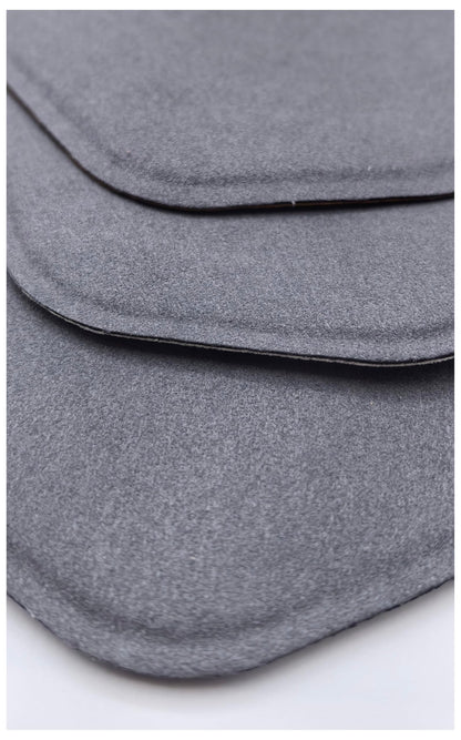 Microfiber Cleaning Cloth Car Screen Cleaner with Pocket Design Lint-Free Streak-Free Reusable Cleaning Pad for Vehicle Dashboard Glasses Phone Laptop Camera (Grey)