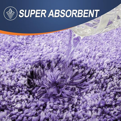 OLANLY Bathroom Runner Rugs Mat 47x24, Extra Soft Absorbent Microfiber Bath Rugs, Rubber Backing, Quick Dry, Washable Long Bath Mats for Bathroom Floor, Tub and Shower, Home Decor Accessories, Violet