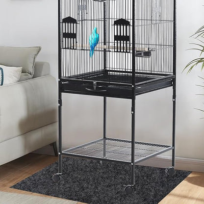 Bird Cage Floor Mat, 30x36 Inch Waterproof Under Pet Cage Liner Mat for Kennel Training, Reptile Aquariums, Non-Slip Felt Mat to Protect Floors