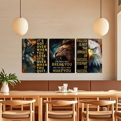 3 Panel Print Canvas Wall Art Motivational Office Wall Decor Painting Inspirational Posters Modern Inspiring Artwork for Home Living Room Bedroom Wall Decor Office Wall Art Ready to Hang - 36"Wx 16"H