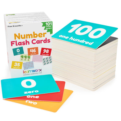 Number Flash Cards for Toddlers | Award-Winning - Toddler Math Flash Cards | Learn Counting Flashcards Numbers 1–100 | Help Kids Count Games | Kids Toys Numbers Match For Preschoolers Kindergarten 2-4