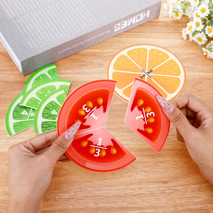YONHTUTU Fraction Tiles & Circles Math Manipulatives 2nd, 3rd, 4th, 5th Grade for Elementary Teachers Fraction Manipulatives School Homeschool Classroom Whiteboard Teaching Supplies