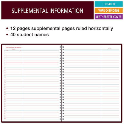 Elan Publishing Company, Class Record Book Unstructured...Set it up to Record Grades Your Way! 40 Student Names (Excello)