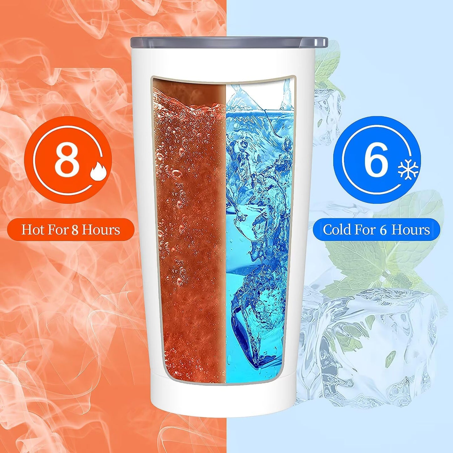 FEYAMYUN Spider Web Skull 20oz Tumbler, Halloween Spider Web Steel Travel Coffee Mug with Lid Straw, Thermal Water Bottle Black White Double Wall Vacuum Insulated Coffee Cup for Hot and Cold Drinks