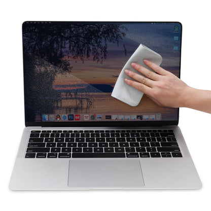 MOSISO Polishing Cloth, 2PCS Soft Microfiber Cloth Electronic Screen Cleaning Cloths Compatible with iPhone,Compatible with MacBook,Compatible with iPad,Tablets,Laptop Notebook Computer,Camera, Grey