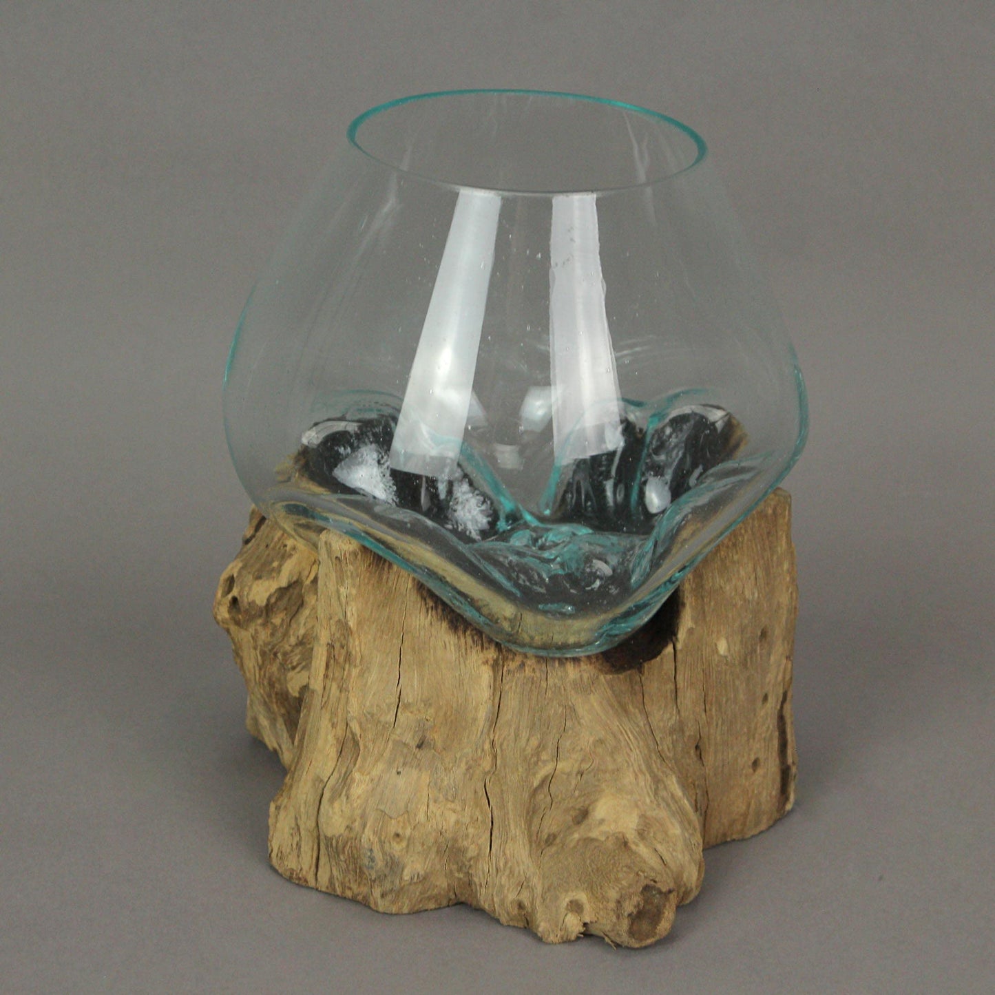 Chesapeake Bay Medium Glass Bowl On Driftwood