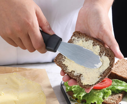 New Star Foodservice 43013 Plastic Handle Butter Spreader, 8.75-Inch, Black, Set of 4