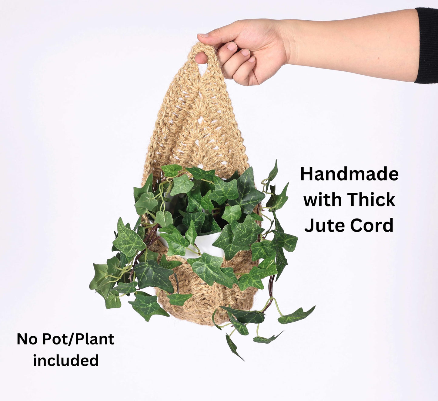 Shineloha 2 Pack 6-inch Hanging Planters for Indoor Plants, Macrame Wall Plant Hanger | Wall Plant Holder, Wall Planters for Indoor Plants (2 Pack, for up to 6 inch Pot)