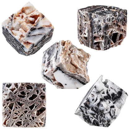 mookaitedecor Natural Sphalerite Crystal Geode Cube Specimen for Reiki Healing Home Decor, Raw Stone Aromatherapy Essential Oils Diffuser