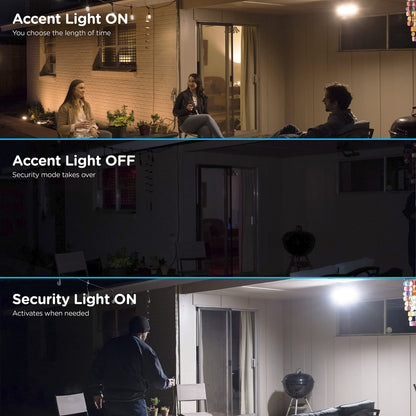 Enbrighten 2-in-1 LED Flood Light Outdoor, Security Light, 2480 Lumens, 2 Adjustable, 2200K-5000K, Motion Sensor Outdoor Light, White, 2 Head, Perfect for Driveway, Patio, Garage, and More, 40940