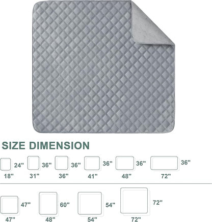 Eterish Reusable Washable Pee Pads for Dogs Extra Large 36'' x 48'' 2 Pack, Absorbent Pet Puppy Dog Training Pads Non-Slip, Waterproof Whelping Potty Pads for Dogs Leak-Proof