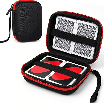 Playing Card Game Case, Card Holder, Storage Box for UNO, SKYJO, Five Crowns, Phase 10 and More (Case Only)
