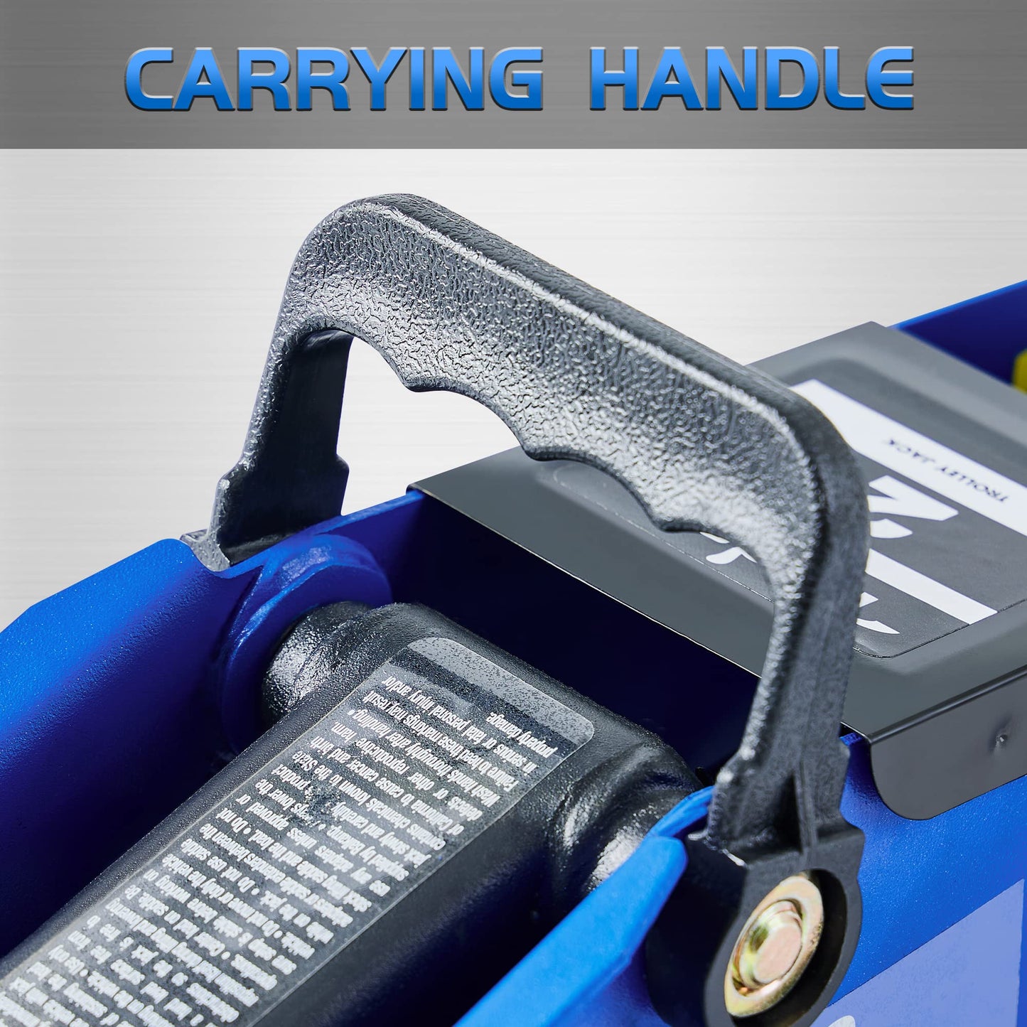 Tonda Floor Jack, Hydraulic Portable Car Jack, 2 Ton (3,800 lb) Capacity, Blue