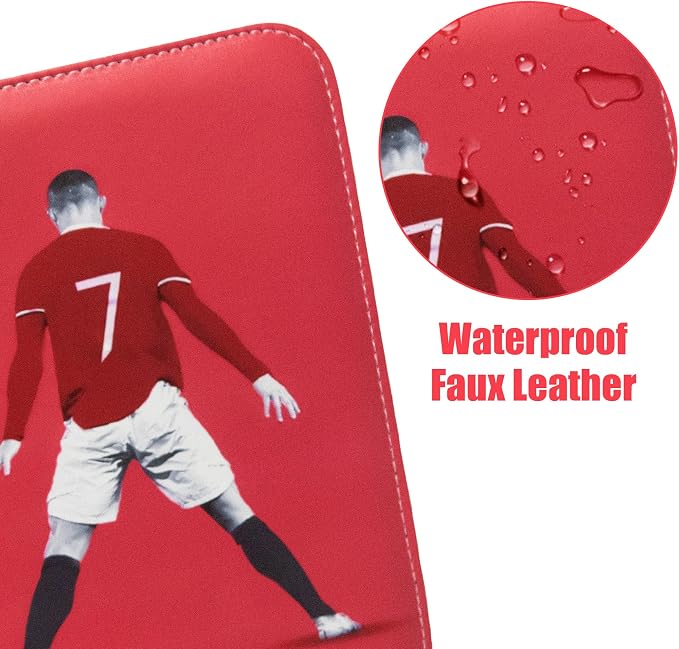 Soccer Card Binder 400 Pockets for Soccer Trading Cards Collectors,Portable Waterproof Card Storage Book with Removable Clear Sleeves,Compatible with Soccer Cards 2025-26